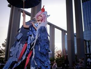 奶狮不咬人的公孙离cos，快来下载，游戏里都没她好看！